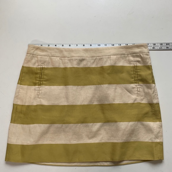 Unworn JCrew striped miniskirt, linen/cotton blend - Picture 5 of 8